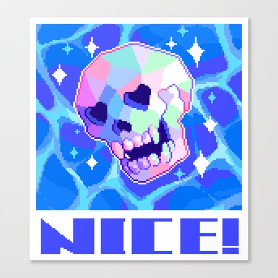 A REAL NICE SKULL Canvas Print