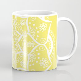 Mellow Yellow Flower Mandala Mug