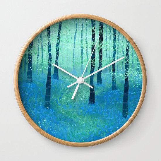 Bluebells, Challock Wall Clock