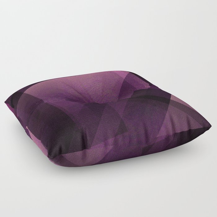 Modular Magenta Digital Geometric Texture Floor Pillow By Ovko