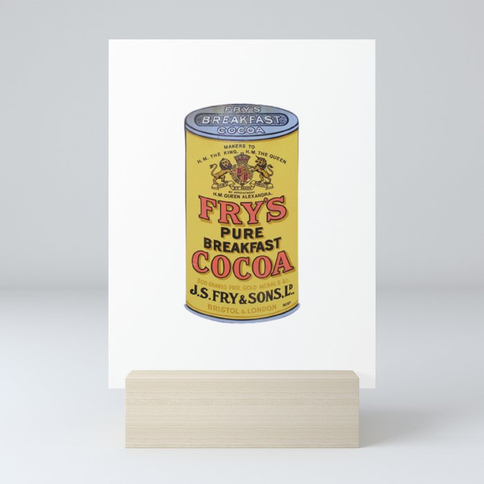 Tin Can Fry Cocoa Yellow Tin Pure Breakfast Mini Art Print