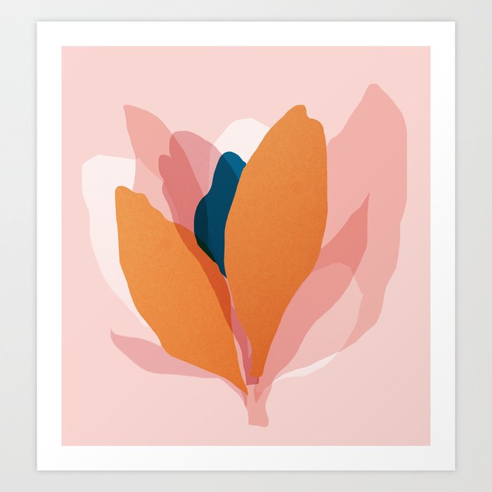 Abstraction_Floral_Blossom Art Print