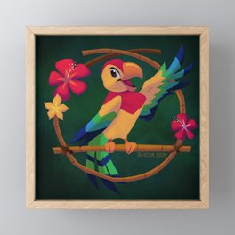 José the Tiki Bird Framed Mini Art Print