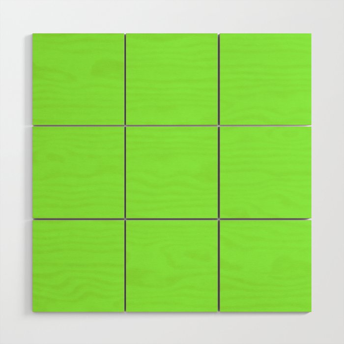 Electric Lime Wood Wall Art