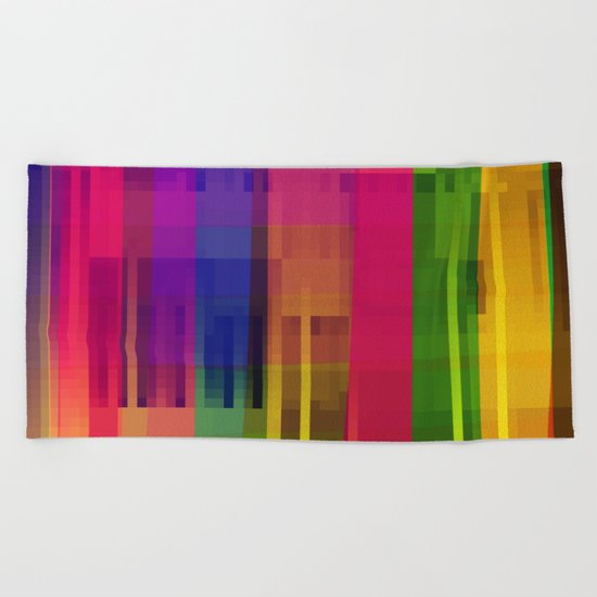 pushin' color Beach Towel