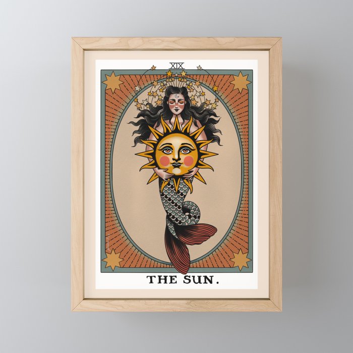 The Sun Framed Mini Art Print
