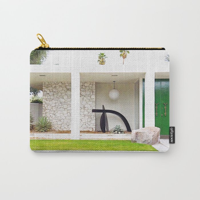 Kelly Green Door Palm Springs Carry All Pouch By Struktrstudios