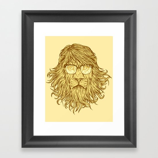 Lions Are Smarter Than I Am Framed Art Print