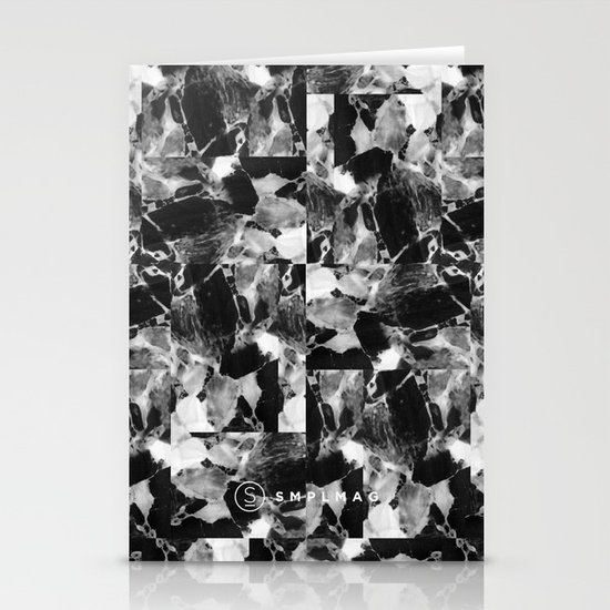 smplmag marble pattern Stationery Cards