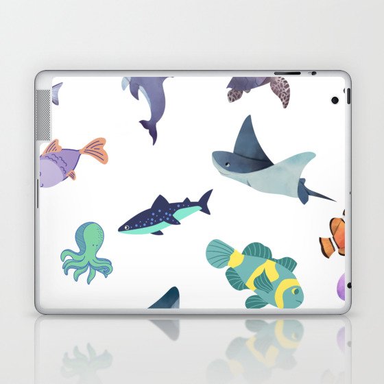 Save ocean Life cute Design for Kids Laptop & iPad Skin