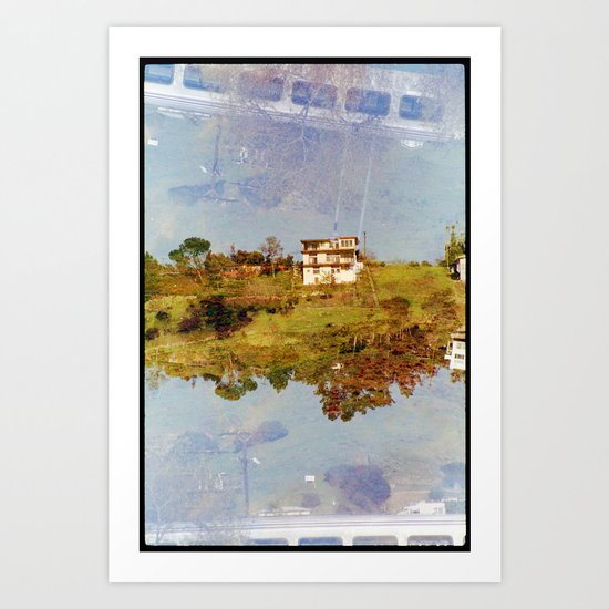 islands 3 (35mm multi exposure) Art Print