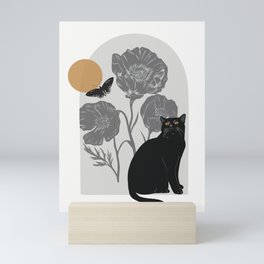 Cat & Butterfly Mini Art Print