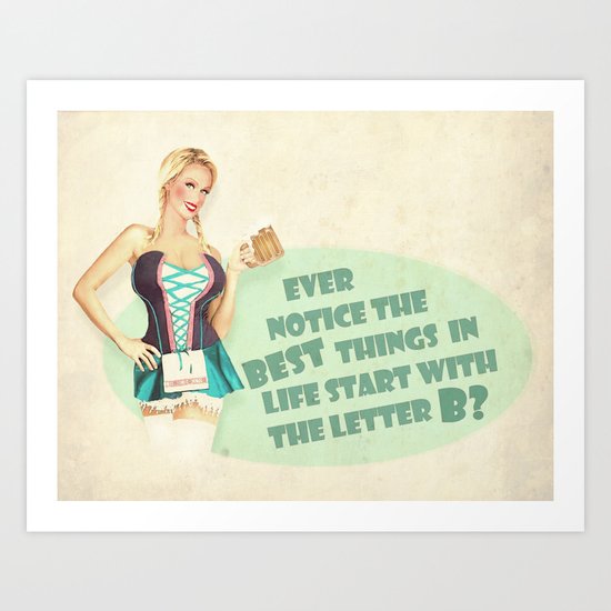 "B" is for...? Art Print