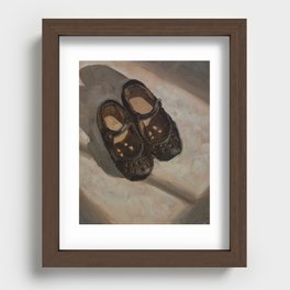 Black Maryjanes with Cutouts Recessed Framed Print