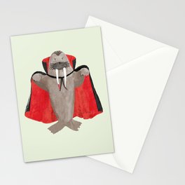 Vampire Walrus Stationery Card