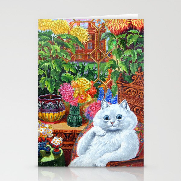 Louis Wain Victorian Cat Painting Stationery Cards
