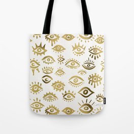Mystic Eyes – Gold Tote Bag