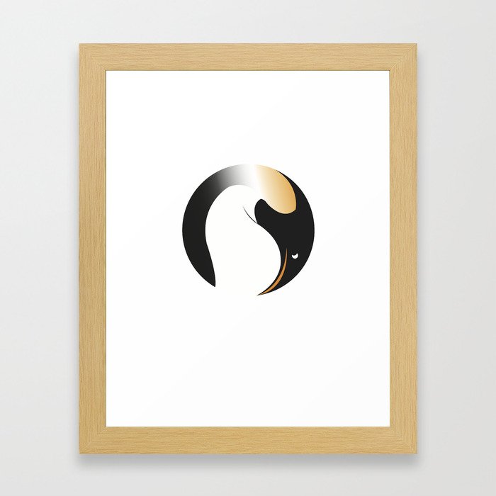 Penguin Circle Framed Art Print