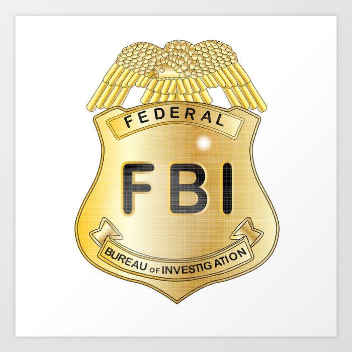 FBI Badge Art Print