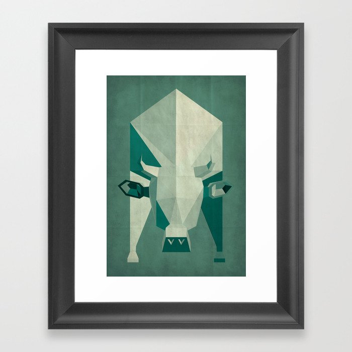 Picasso Style Abstract Cow Framed Art Print By Sevensheaven Society6