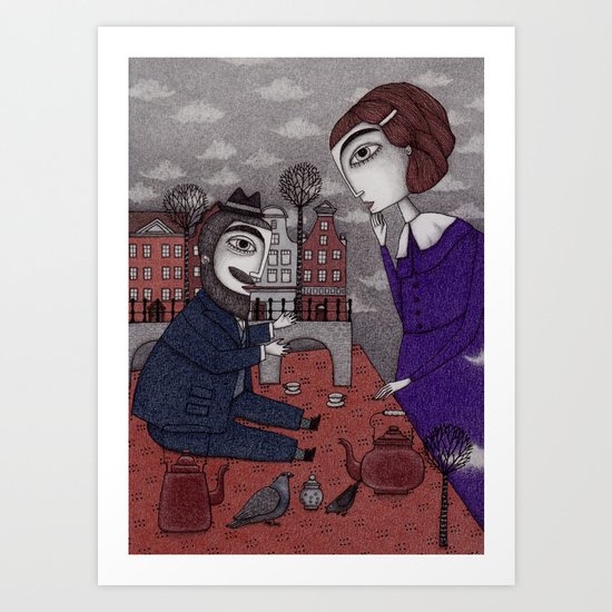 The Story Teller Art Print