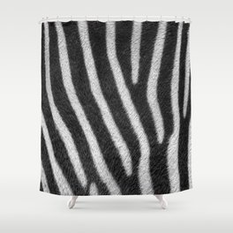 Zebra print texture Shower Curtain