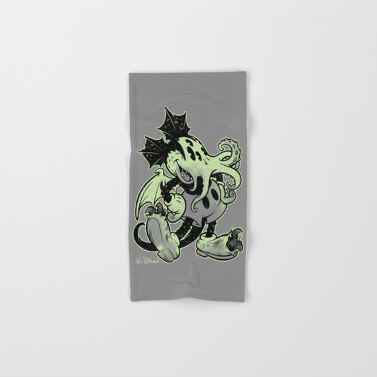 MICKTHULHU MOUSE (monochrome) Hand & Bath Towel