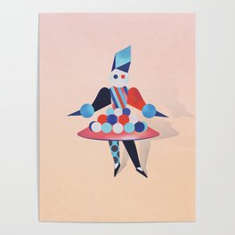Bauhaus Ballet Design Art Print - Geometric Art Poster