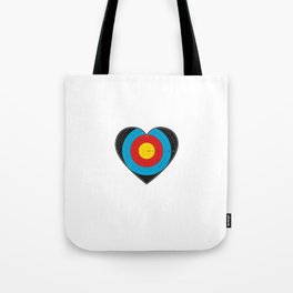 Heart Target Archery Tote Bag