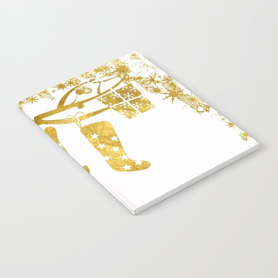 Gold Christmas 02 Notebook