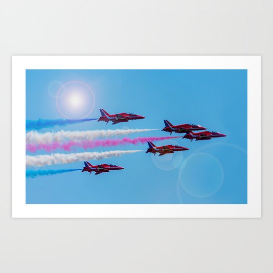 ARROWS IN FLIGHT Art Print