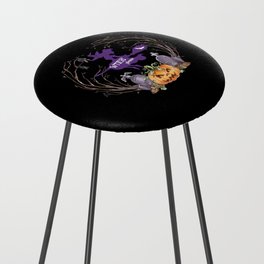 Witch please halloween decoration art Counter Stool