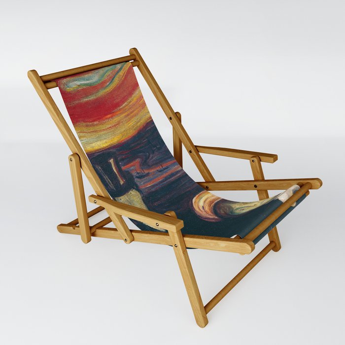 Edvard Munch Anxiety Angst Sling Chair