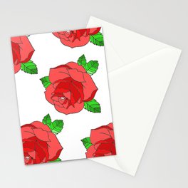 Rosy Red Stationery Cards