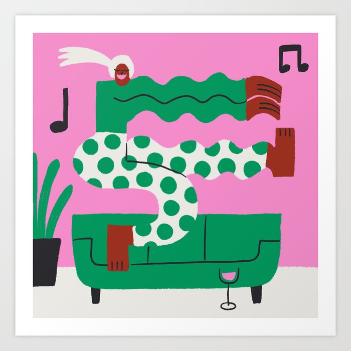 Dance Party for One Art Print