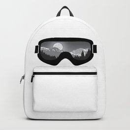 Moonrise Goggles - B+W - Black Frame | Goggle Designs | DopeyArt Backpack | Hiking, Valley, Skiing, Snowboarding, Squaw, Winter, Board, Snow, Tahoe, Colorado 