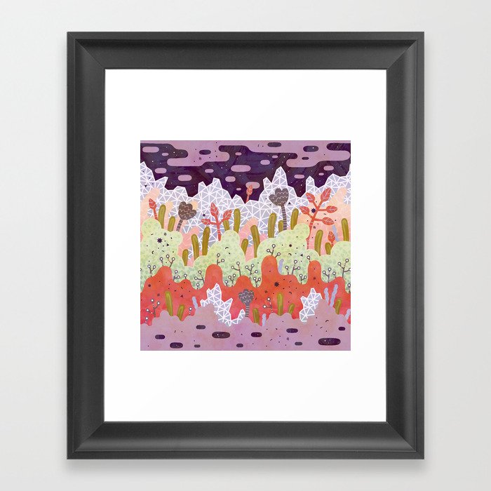Crystal Forest Framed Art Print