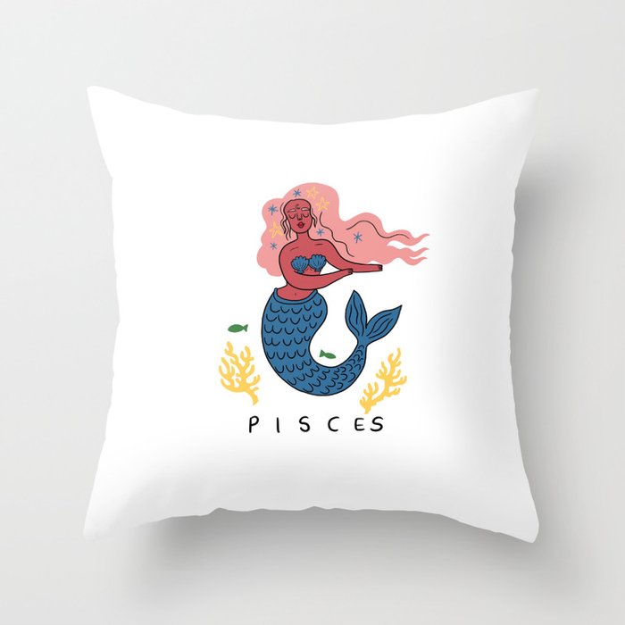 Pisces Throw Pillow