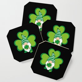 St Patricks Day Gnome Irish Shamrock Coaster