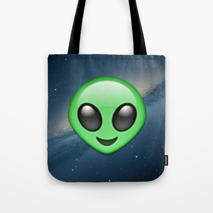 Alien Emoji Tote Bag By Nolandempsey