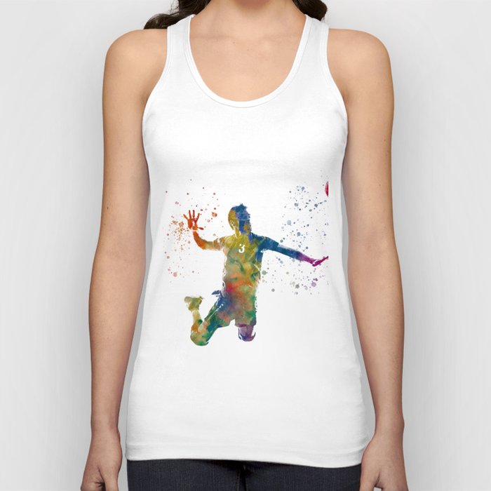 Volleyball player in watercolor Tank Top