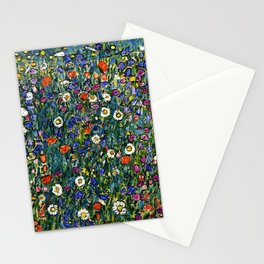 Flower Garden - Gustav Klimt Stationery Card