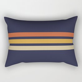 Vintage Retro Stripes Rectangular Pillow
