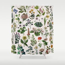 vintage botanical print Shower Curtain