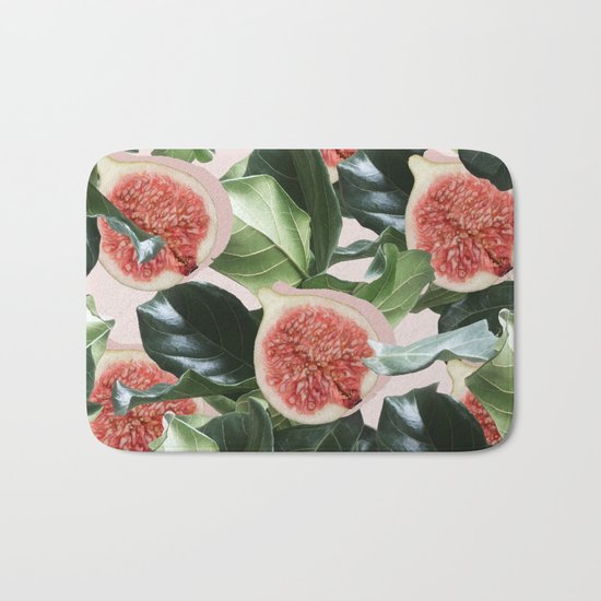 Figs & Leaves #society6 #decor #buyart Bath Mat