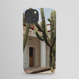 Mexico Photography - Cactuses Surrounding A Small House iPhone Case