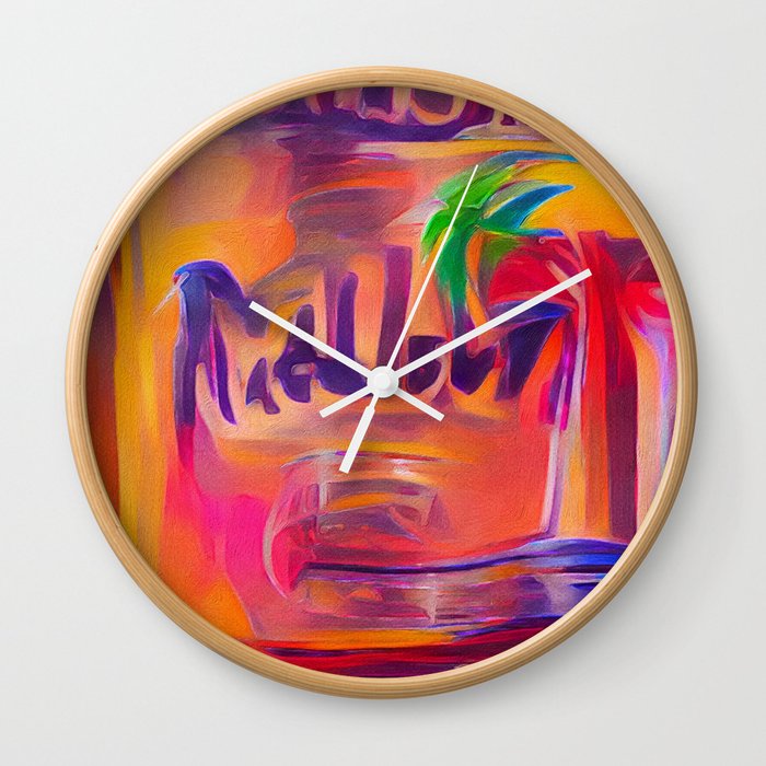 Malibu Rum Wall Clock