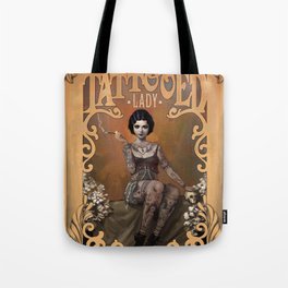 The Amazing Tattooed Lady Tote Bag