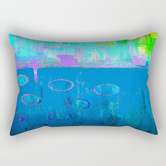 Summer Blues Rectangular Pillow