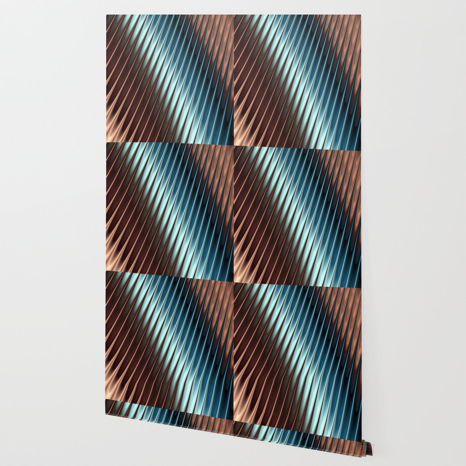 Stripey Pins Teal Taupe Fractal Art Wallpaper By Jilla Society6 This statement teal and taupe wallpaper adds an intriguing depth with tactile inks and shimmering pearl finishes. society6